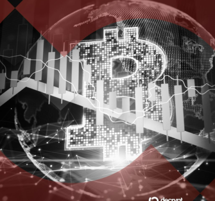 Ilustrasi penurunan nilai Bitcoin di pasar kripto